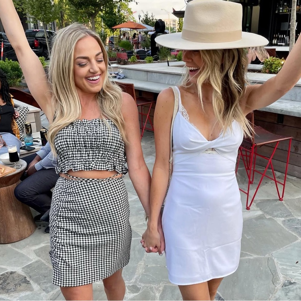 Zara Black and White Gingham Set